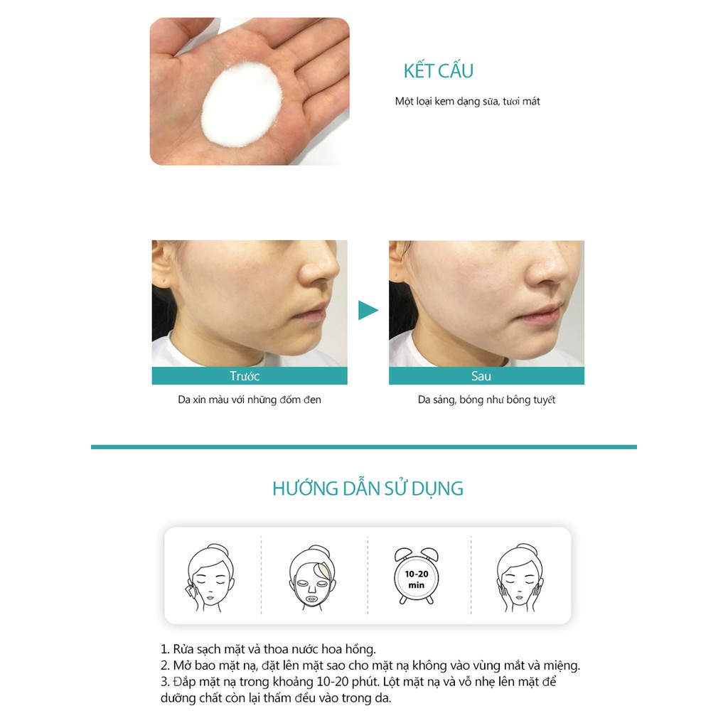 [Tặng 88k] 10 Miếng Mặt Nạ Dưỡng Ẩm Giúp Làm Trắng Da Frudia AIR Mask 24 Snowy 25ml x 10pcs