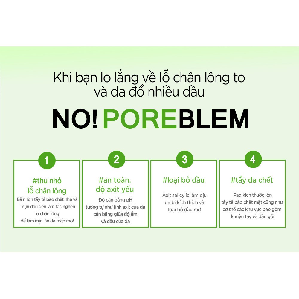 [Tặng 88k] Bông Tẩy Tế Bào Chết Kiểm Soát Lỗ Chân Lông Nho Xanh Frudia Green Grape Pore Peeling Pad 70 pcs