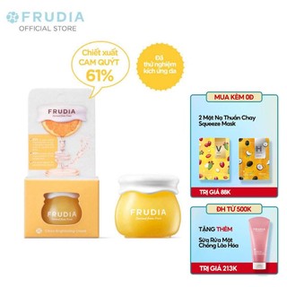 [Tặng 88k]  Kem Dưỡng Ẩm Giúp Làm Sáng Da Chiết Xuất Cam Quýt Frudia Citrus Brightening Cream 10g