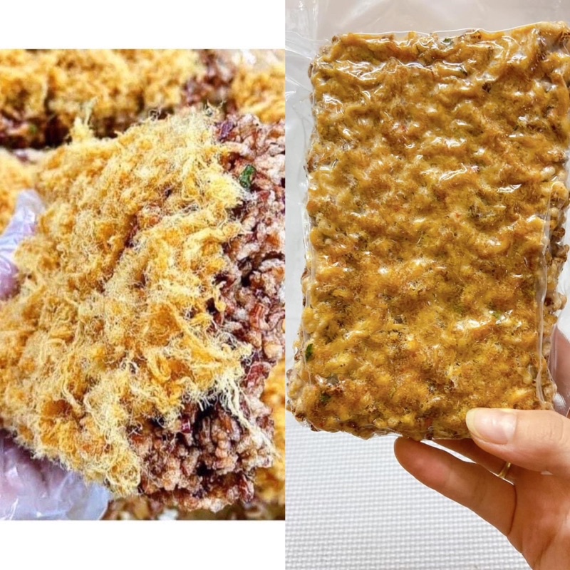 Cơm cháy gạo lứt chà bông siểu ruốc giòn rụm thơm ngon gói 250g