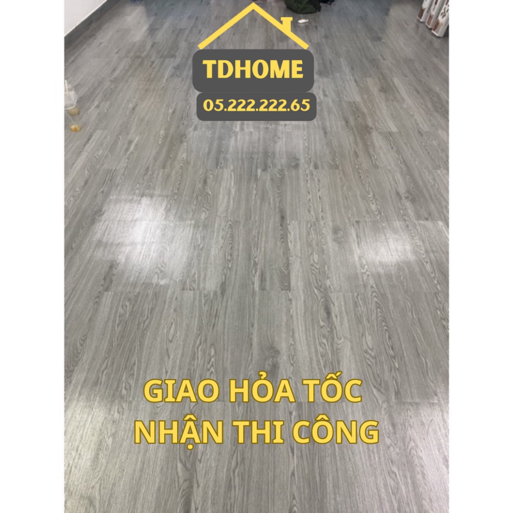 COMBO 7 TÁM SÀN NHỰA VÂN GỖ Màu Xám Ghi ( 7 tấm = 1m2 ) - Kho Hà Nội