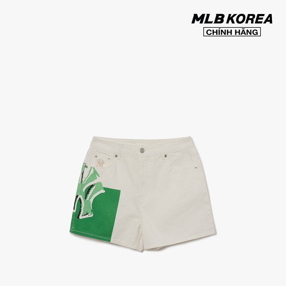MLB - Quần shorts jeans nữ Pop Art Graphic 3FDPL0133-50CRS