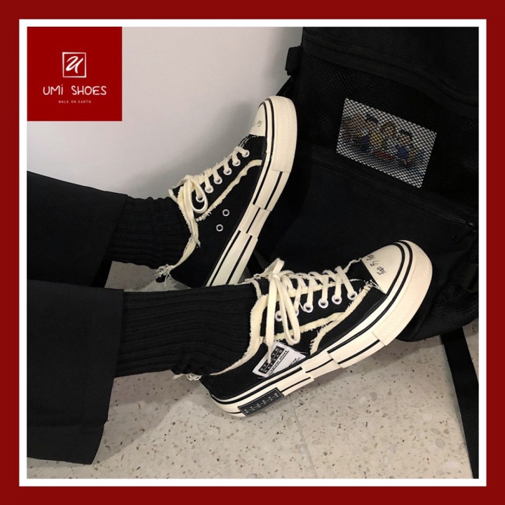 ˢᴴᴼᴱˢ ᶠᴼᴿ ʸᴼᵁ ◄ Giày sneaker xVESSEL đế trắng style rách cao 3-4cm năng động trẻ trung mẫu mới cá tính hot trend đẹp
