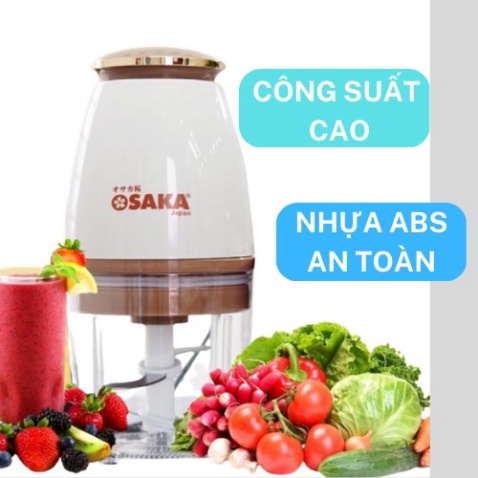 Máy Xay Đa Năng OSAKA Nắp Đồng, Xay Sinh Tố, Xay Thịt, Xay Mọi Loại Thực Phẩm , Máy Xay Cầm Tay