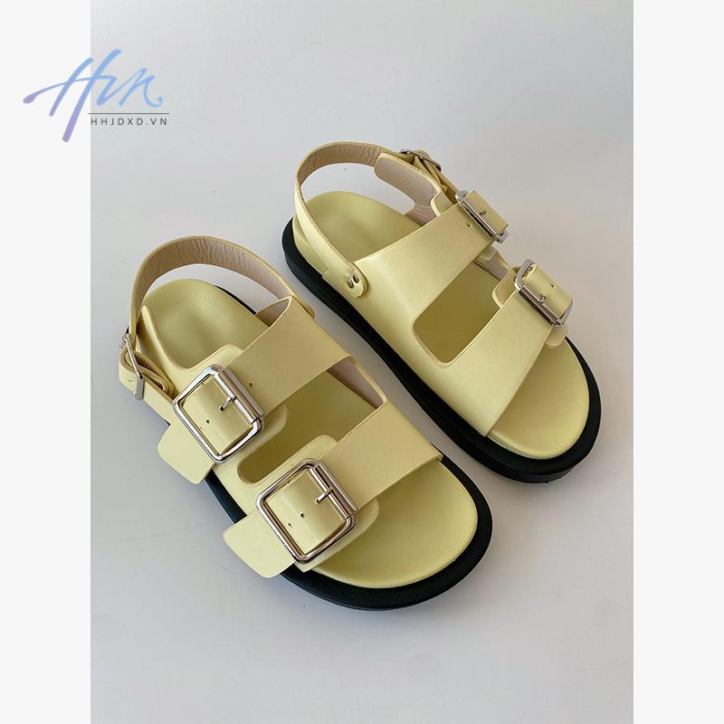 Giày Sandal Birkenstock Đế Phẳng Mềm Mại Hở Ngón Phong Cách Hàn Quốc Cổ Điển Thời Trang Mùa Hè Cho Nữ