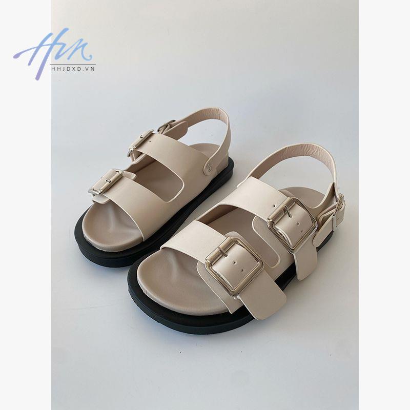Giày Sandal Birkenstock Đế Phẳng Mềm Mại Hở Ngón Phong Cách Hàn Quốc Cổ Điển Thời Trang Mùa Hè Cho Nữ