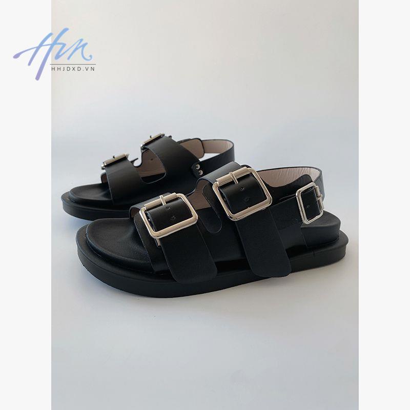 Giày Sandal Birkenstock Đế Phẳng Mềm Mại Hở Ngón Phong Cách Hàn Quốc Cổ Điển Thời Trang Mùa Hè Cho Nữ
