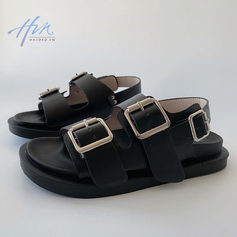 Giày Sandal Birkenstock Đế Phẳng Mềm Mại Hở Ngón Phong Cách Hàn Quốc Cổ Điển Thời Trang Mùa Hè Cho Nữ