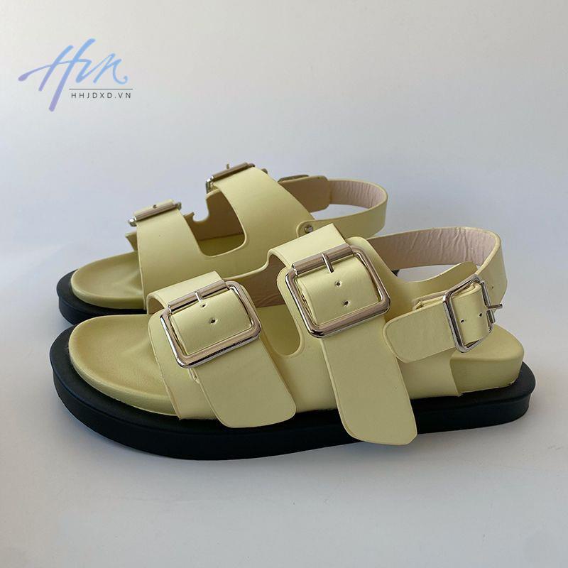 Giày Sandal Birkenstock Đế Phẳng Mềm Mại Hở Ngón Phong Cách Hàn Quốc Cổ Điển Thời Trang Mùa Hè Cho Nữ