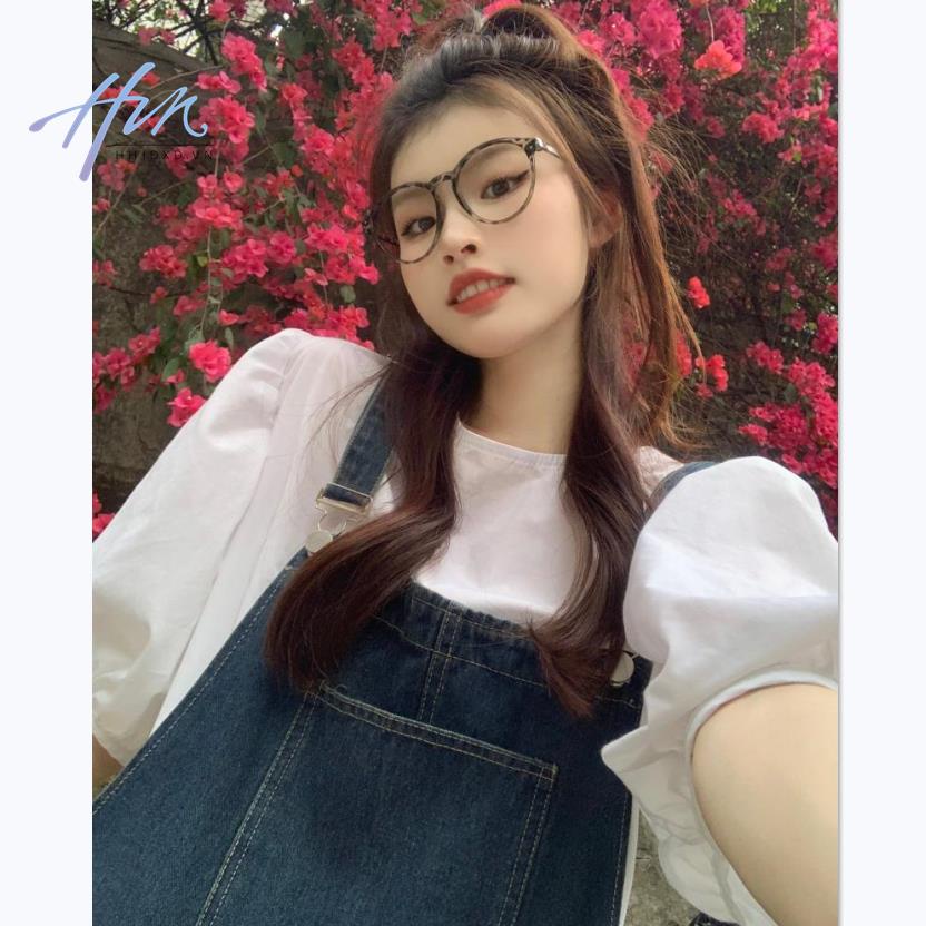 Đầm Yếm Denim Dài Vừa Dáng Rộng Thiết Kế Sờn Phong Cách Pháp Cổ Điển Thời Trang Mùa Hè 2023 Mới Dành Cho