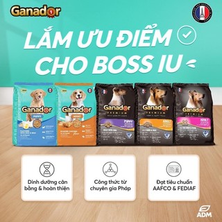 Thức ăn hạt dinh dưỡng Ganador cho chó túi 400g - Made in France
