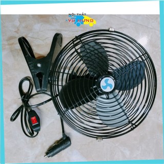 Quạt mini,Quạt lồng kẹp bằng sắt 12v-24V