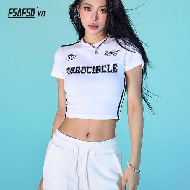 Áo Thun Ngắn Tay Dáng Ôm Thời Trang Mùa Hè Dành Cho Nữ Y2k