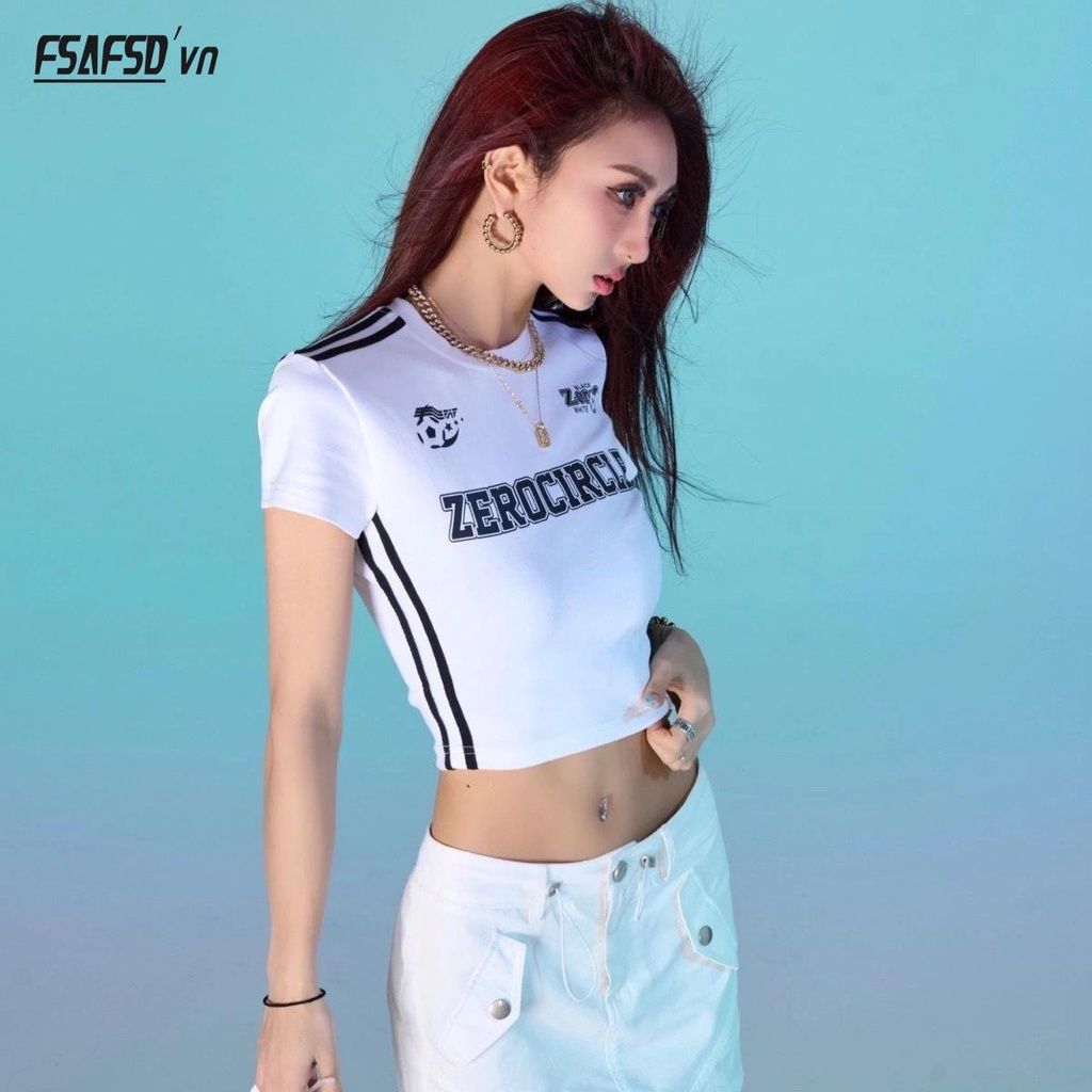 Áo Thun Ngắn Tay Dáng Ôm Thời Trang Mùa Hè Dành Cho Nữ Y2k