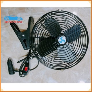Quạt mini,Quạt lồng kẹp bằng sắt 24V,12V-Nội thất xế cưng