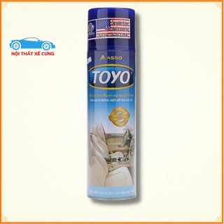 Chai xịt toyo làm sạch, bóng, mới đồ da, bóng gỗ, da salon, ghế da 500ml