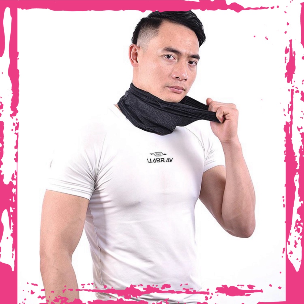Khăn chống nắng họa tiết chống tia UV lụa mát cao cấp chính hãng Anmeilu 2506b Ống khăn cố chống nắng Khăn che mặt tk226