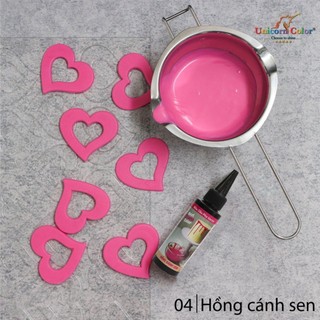 MÀU DẦU PHA SOCOLA (màu thực phẩm Unicorn) chai 50ML (có 8 MÀU)