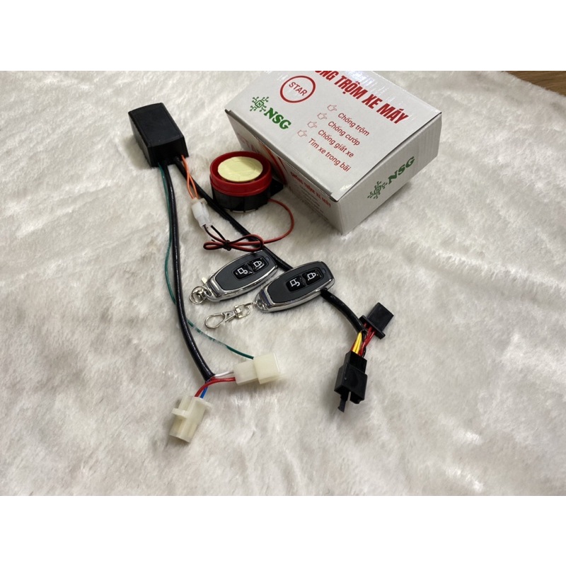 Bộ Chống trộm xe máy star lắp cho xe Sonic raider satria