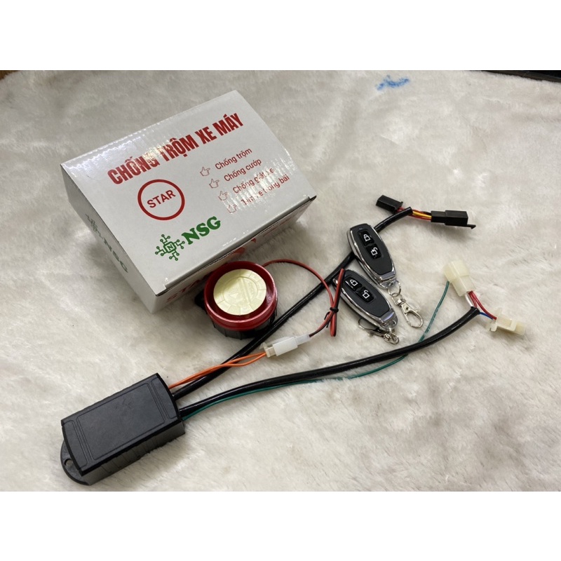 Bộ Chống trộm xe máy star lắp cho xe Sonic raider satria