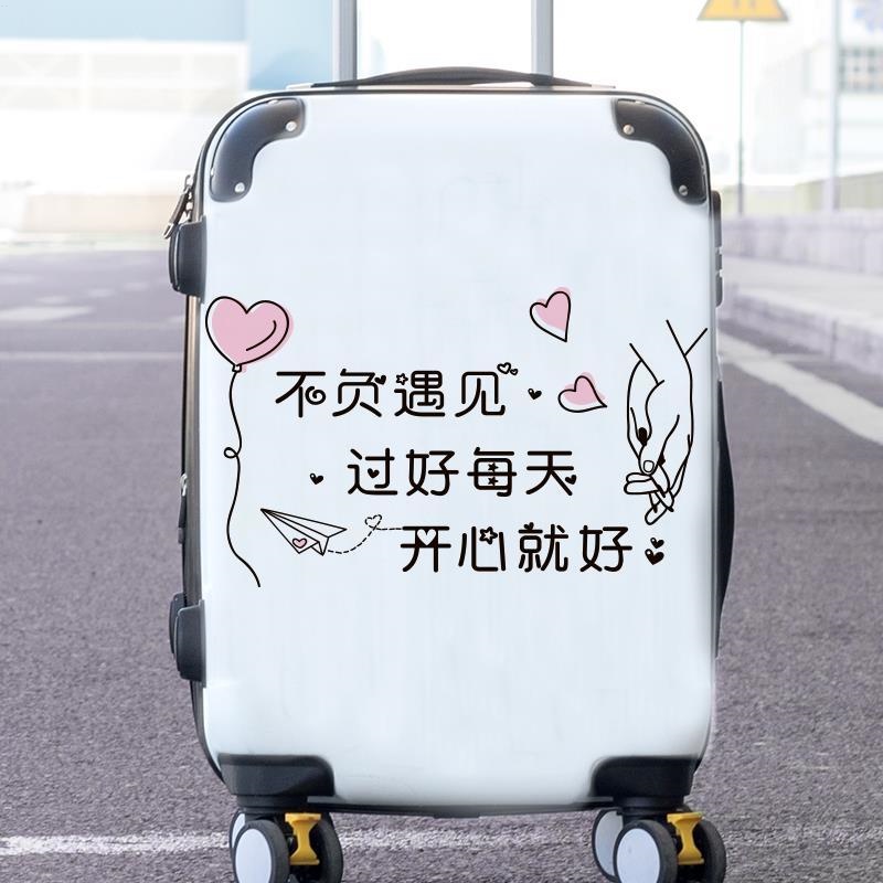 Miếng Dán Trang Trí Va Li Du Lịch Họa Tiết Hoạt Hình Dễ Thương Cho Nữ