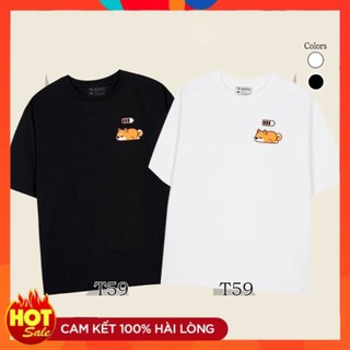 Áo thun cặp đen Couple form rộng 2