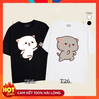 Áo thun cặp đen Couple form rộng 2