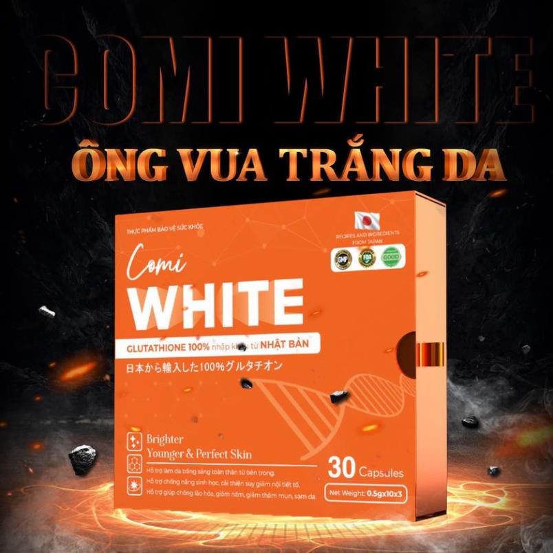 Viên uống Collagen trắng da COMI WHITE💥3000mg peptide💥, công nghệ Nhật💥🍀hết nám sạm thâm, chống lão hoá💥🍀mua 2 tặng 1