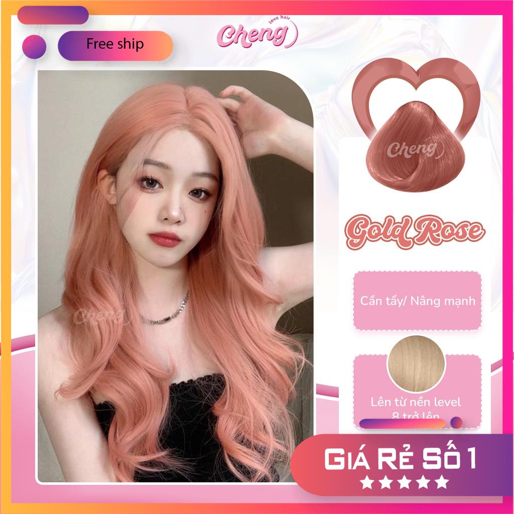 Thuốc Nhuộm Tóc Màu ROSE GOLD | Chenglovehair, Chenglovehairs