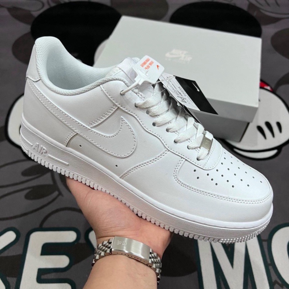 Giày_Nike Air Force 1 full trắng Nam Nữ, Giày AF1 Trắng đế Air, bản cao cấp fulll box billl tất