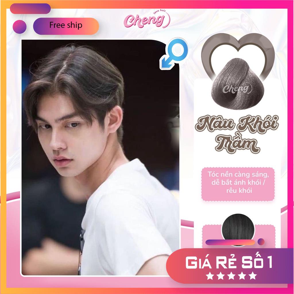 Thuốc Nhuộm Tóc Màu NÂU KHÓI TRẦM Nam Không Tẩy | Chenglovehair, Chenglovehairs