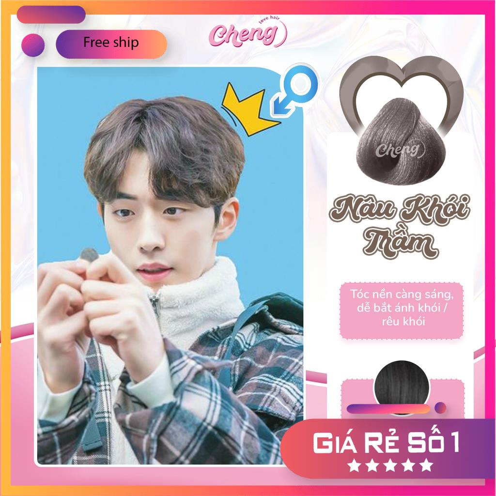 Thuốc Nhuộm Tóc Màu NÂU KHÓI TRẦM Nam Không Tẩy | Chenglovehair, Chenglovehairs