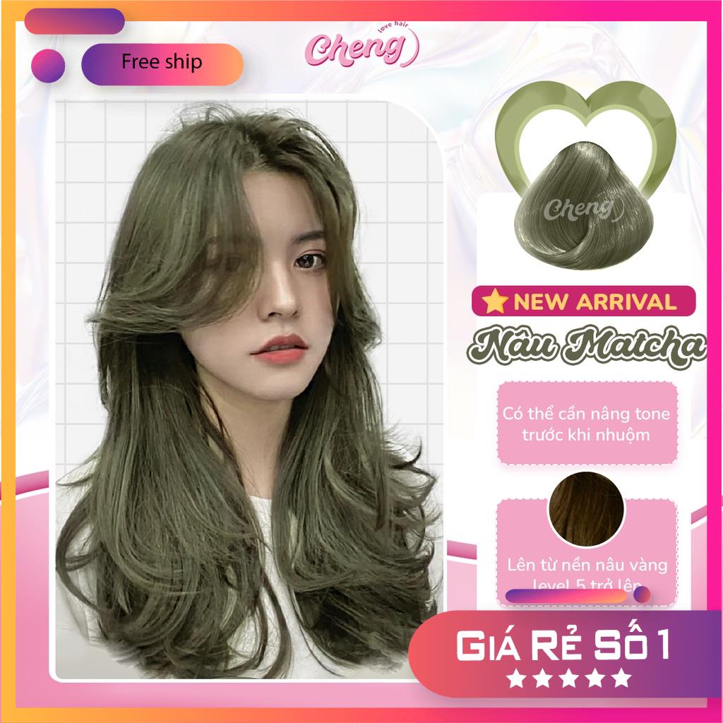 Thuốc Nhuộm Tóc Màu NÂU MATCHA Không Tẩy | Chenglovehair, Chenglovehairs