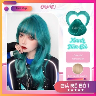 Thuốc nhuộm tóc màu xanh tiên cá | chenglovehair, chenglovehairs