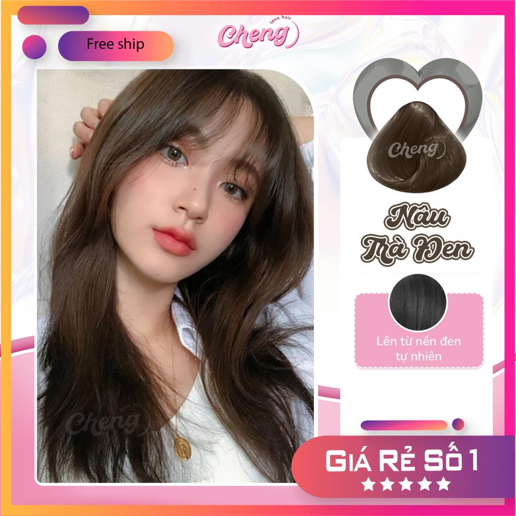 Thuốc Nhuộm Tóc Màu NÂU TRÀ ĐEN Không Tẩy | Chenglovehair, Chenglovehairs