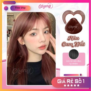 Thuốc nhuộm tóc màu nâu cam đất không tẩy | chenglovehair, chenglovehairs