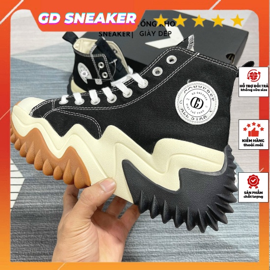 Giày thể thao _Converse Motion Run Cổ Cao Cao Cấp, Giày Sneaker Run Star Nam Nữ CV Full Box Bill