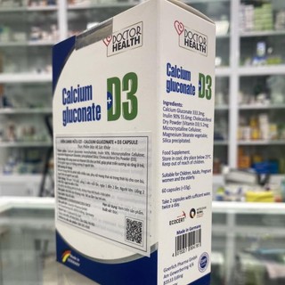 CALCIUM GLUCONATE + D3 VIÊN CANXI HỮU CƠ ĐỨC