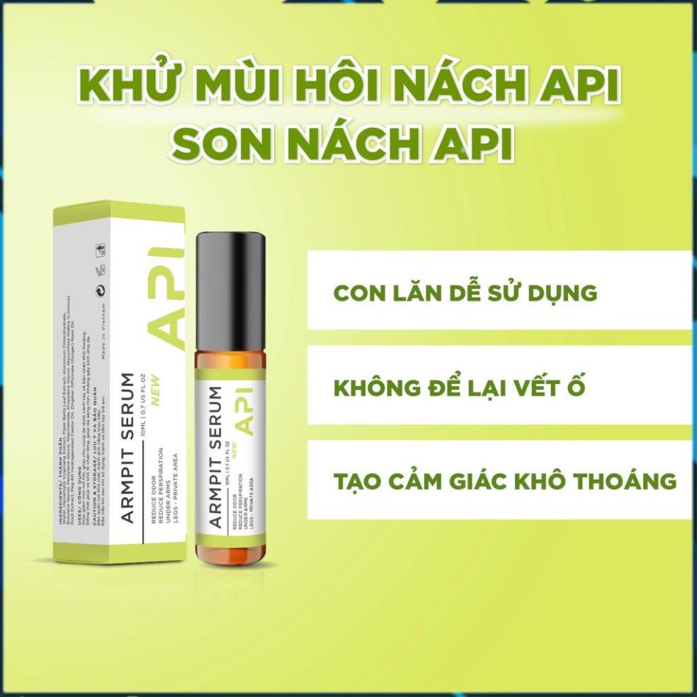 Lăn nách khử mùi hôi, son nách API10ML  ngăn tiết mồ hôi giảm khuẩn