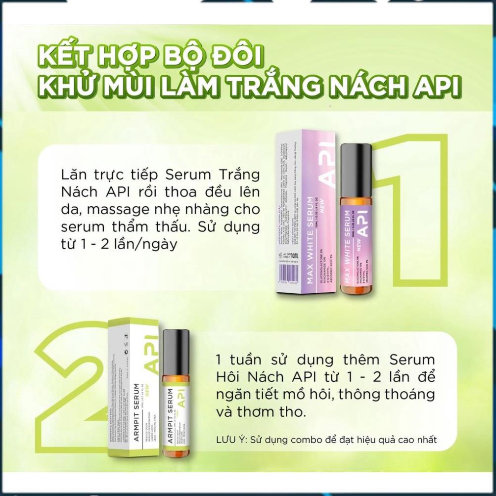Lăn nách khử mùi hôi, son nách API10ML  ngăn tiết mồ hôi giảm khuẩn