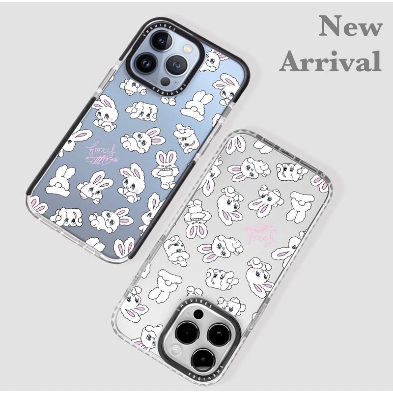 Ốp lưng iphone chống sốc THEVIBES hoạ tiết nhiều thỏ trắng xsmax/11/11promax/12/12pro/12promax/13/12promax/14/14promax
