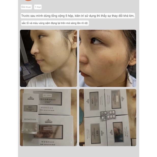 Hộp 30 Viên Uống Trắng Da Glutathione