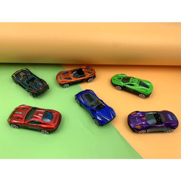 Ô tô xe đua đồ chơi trẻ em mini sắt hợp kim sưu tập quà tặng cho bé