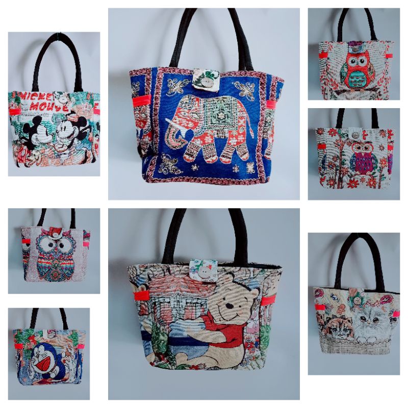 Túi làn khoá cúc dừa size 18*25cm
