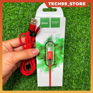 Cáp sạc dây sạc nhanh Hoco X14 Micro Cable,dây dù cho IP/ Micro Android/ TypeC Android dài 1M,2M