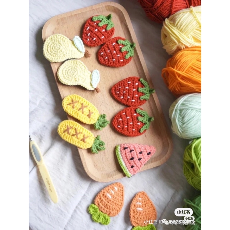 kẹp tóc handmade  bằng len dễ thương cho bé