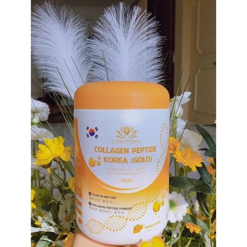 Collagen trắng da thủy phân peptide Korea Gold - Collagen  peptide plus hộp 30 gói