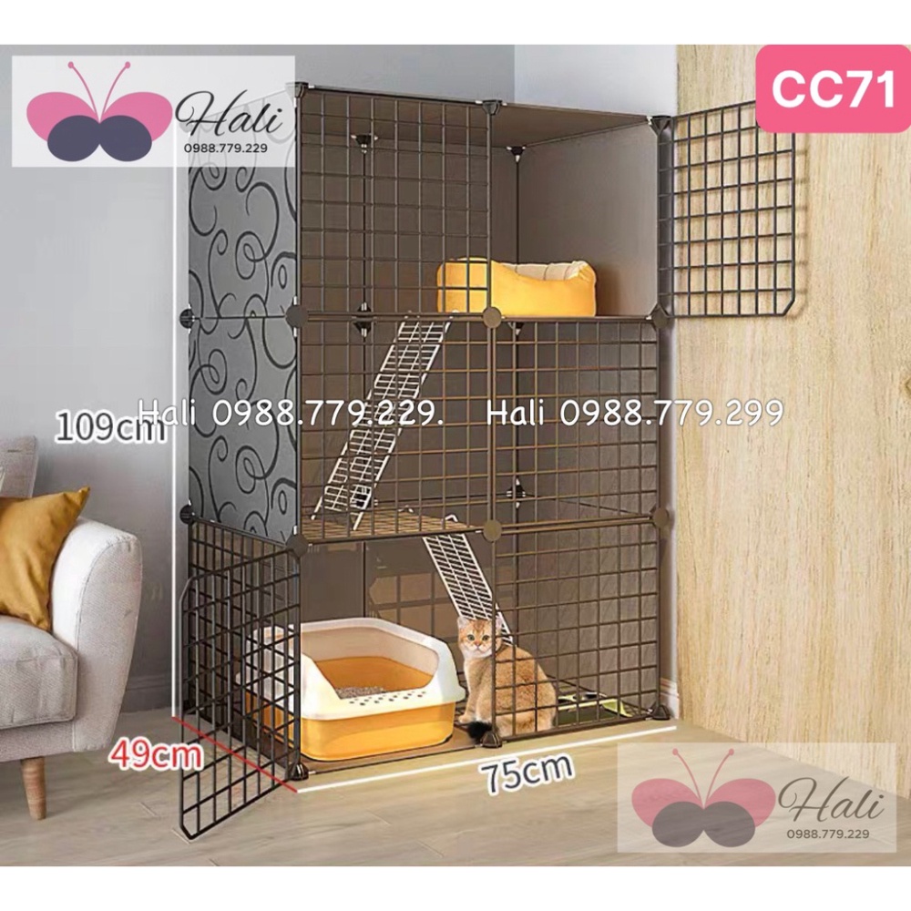 [ SALE + TẶNG CHỐT ] CHUỒNG/QUÂY/LỒNG/NHÀ/Ổ LÀM BẰNG LƯỚI SẮT LẮP GHÉP DÀNH CHO CHÓ,MÈO,SÓC,CHUỘT...(THÚ CƯNG,BỌ SÁT)