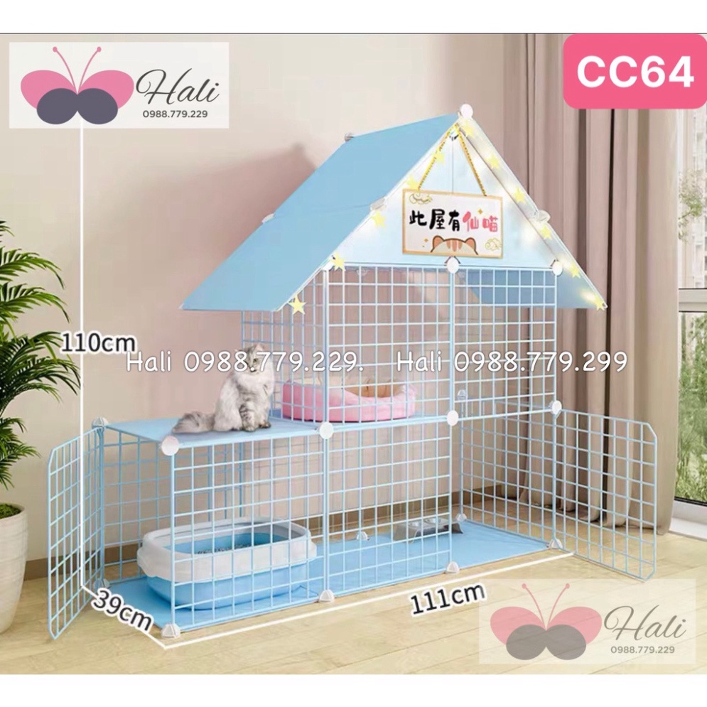 [ SALE + TẶNG CHỐT ] CHUỒNG/QUÂY/LỒNG/NHÀ/Ổ LÀM BẰNG LƯỚI SẮT LẮP GHÉP DÀNH CHO CHÓ,MÈO,SÓC,CHUỘT...(THÚ CƯNG,BỌ SÁT)