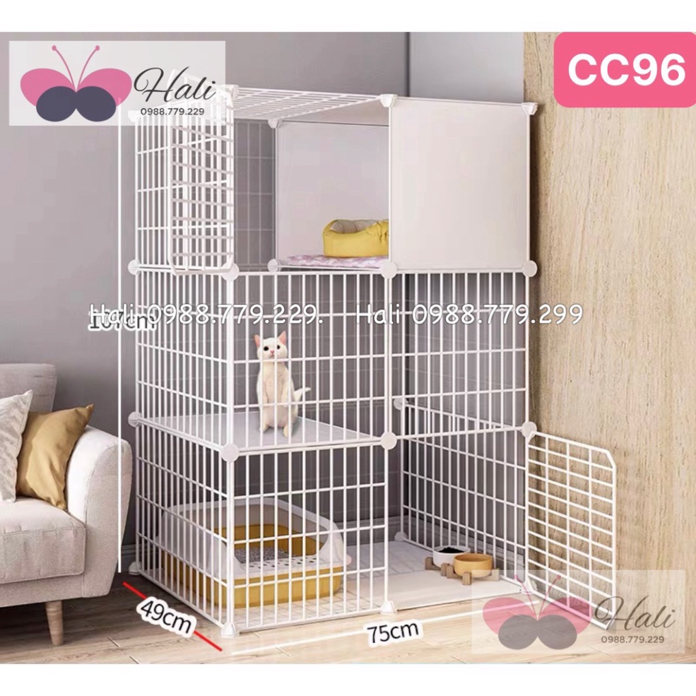 [ SALE + TẶNG CHỐT ] CHUỒNG/QUÂY/LỒNG/NHÀ/Ổ LÀM BẰNG LƯỚI SẮT LẮP GHÉP DÀNH CHO CHÓ,MÈO,SÓC,CHUỘT...(THÚ CƯNG,BỌ SÁT)